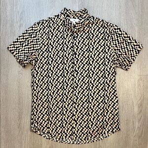 BP Black and Cream Geometric Shirt